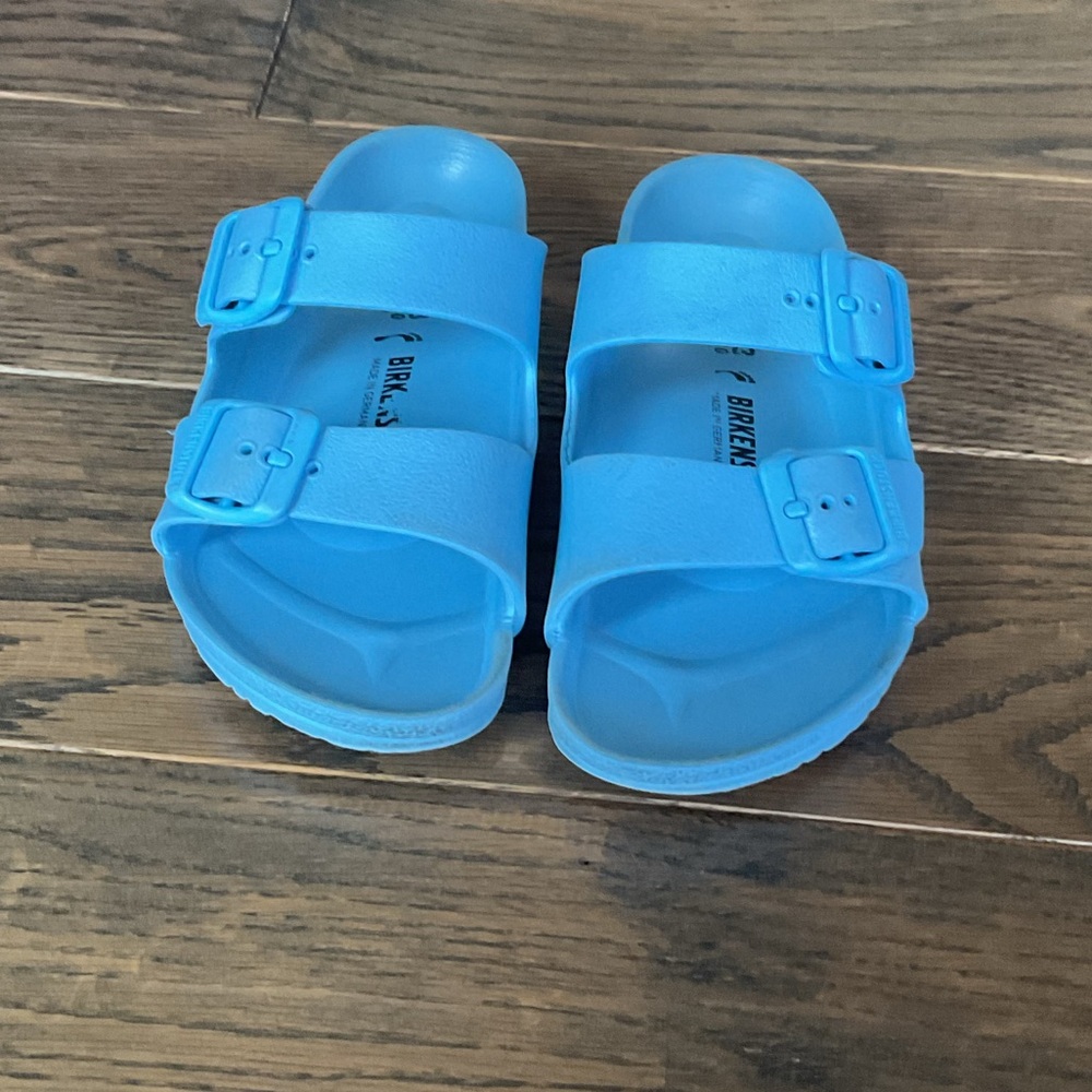 Birkenstock Arizona Kids EVA Light Blue Sandals Size 33